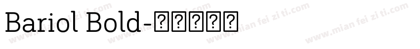 Bariol Bold字体转换